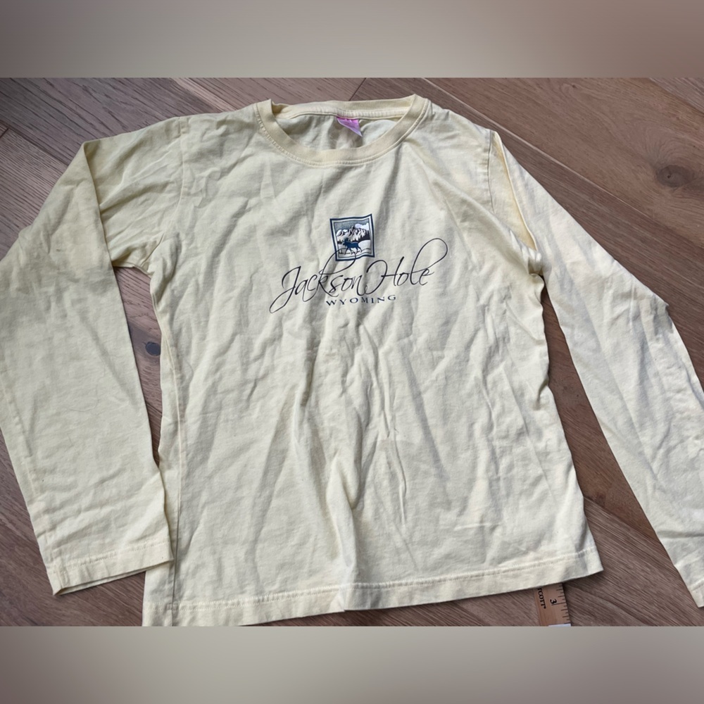 Jackson hole wyoming long sleeve tee shirt womens small